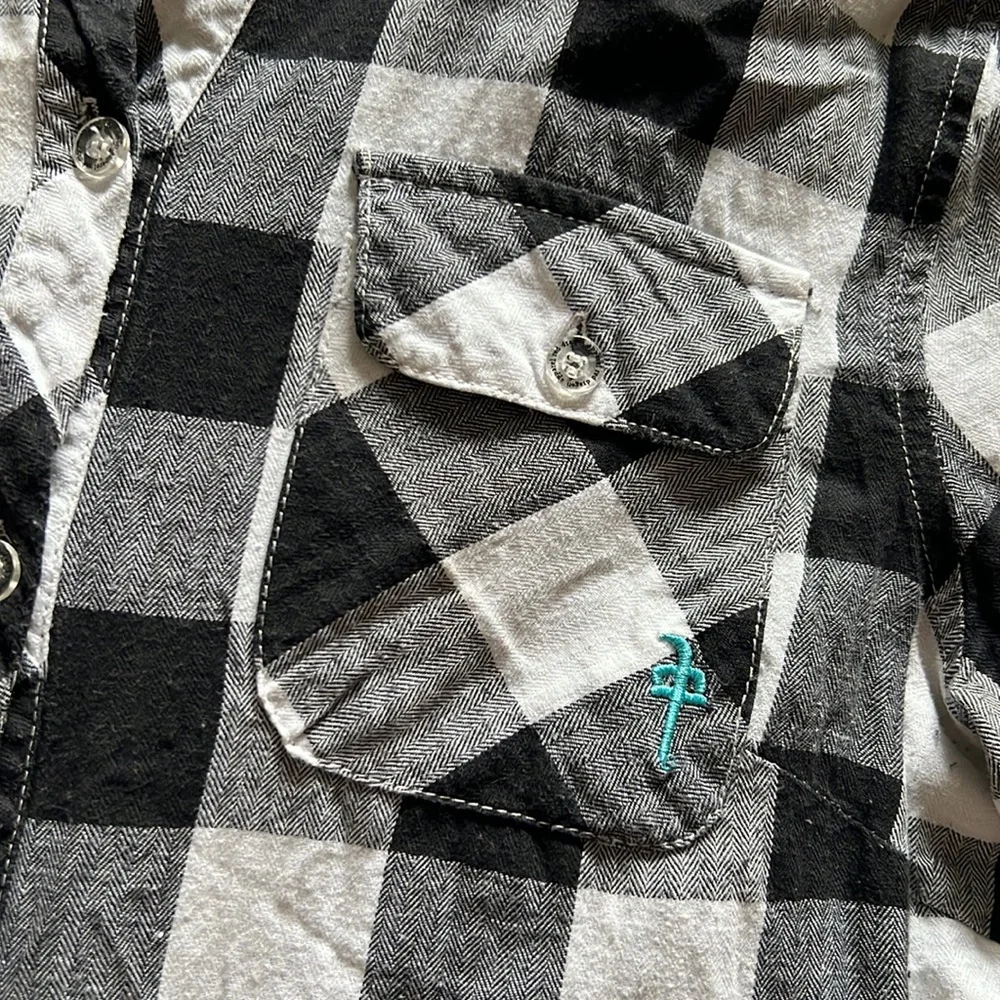 Red Dragon Button Up w Ruffle Bum - Picture 2 of 6